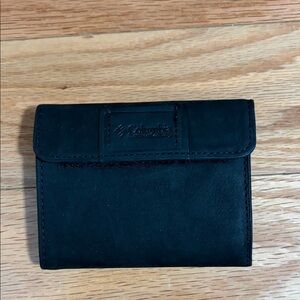 Columbia Black Leather Bi-Fold Wallet